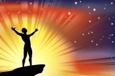 9186569-a-joyous-man-with-arms-stretched-up-to-a-glorious-sky